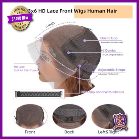 28 Inch Body Wave Lace Front Wig Human Hair Glueless 200 Density main image 4